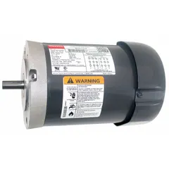 This Dayton C-Face 3-phase AC motor features an open drip-proof (ODP) enclosure, rated 1/3 hp at 1725 RPM. It operates on 230/460V AC with full load currents of 8.1/4.0 A. Suitable for industrial equipment such as pumps, fans, and conveyors in clean, dry environments.