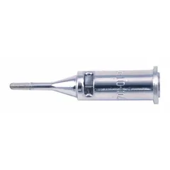 Spade tip with 35-degree angle and 2mm diameter. Compatible with Master Appliance models 1YMK1, 1YMK2, 1YMK3, 3W772, 5HD27, 5PYT0, and 6NE95. Used for precise heat application in soldering, desoldering, and thermal bonding tasks.