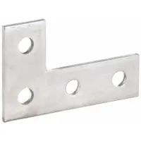Corner Plates: 4 Holes, 9/16 in Hole Dia, 1 5/8 in Strut Channels, 316 Stainless Steel (MPN S600004BF0)