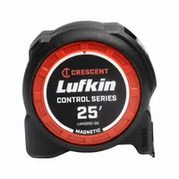 CRESCENT LUFKIN Tape Measure: Magnetic Single Hook Tip, 25 ft, Plastic with Rubberized Grip (MPN LM1025C-02)