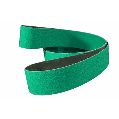 3M Sanding Belt: 6 in W x 48 in L, Zirconia Alumina, 80 Grit, YF Wt Polyester Backing - High-Performance Sanding Belts for All Metals