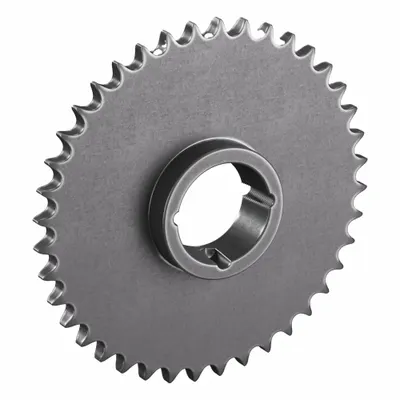 TSUBAKI Sprocket: For 60 Chain, 40 Teeth, 9.559 in Pitch Dia, 9.98 in Outside Dia - Size 60 Bushed-Bore Roller Chain Sprockets