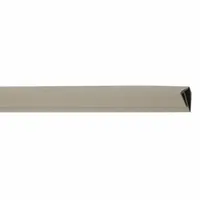 This ACROVYN outside corner trim is made of PETG and measures 0.04 inches thick with a 10-foot panel length. It is designed to protect wall corners in high-traffic areas, providing impact resistance and a clean finish. The Oyster Gray color suits various interior applications