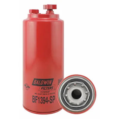 BALDWIN FILTERS Fuel Filter: Spin-On, 3 11/16 in Outside Dia, 1"-14 Thread Size, Cellulose - Spin-On Fuel Filters