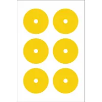 ACCUFORMNMC Gauge Marking Labels: Yellow, Polyester, 6 PK (MPN GML104YL)