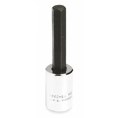 PROTO Socket Bit: 3/8 in Drive Size, Hex Tip, 10 mm Tip Size, 2 23/32 in Overall Lg - Hex Bit Sockets