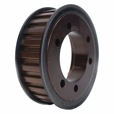 OEM Bushed H Section Timing Belt Pulley, Black Oxide, QD22H300 - Bushed H Section Timing Belt Pulleys
