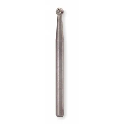 WIDIA M40340 Single-Cut Ball Bur, 3/4" Head, 1/4" Shank - Single-Cut Ball Burs