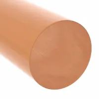 PEI Rod: 1/4 in Dia, 8 ft Lg, Opaque, Amber, 16,500 psi Tensile Strength, 0.5 ft-lb/in (MPN 6MEL6)