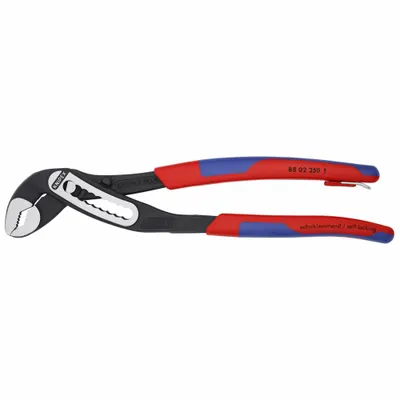 KNIPEX Water Pump Plier: V, Groove Joint, 2 in Max Jaw Opening, 10 in Overall Lg - V-Jaw Tongue & Groove Pliers