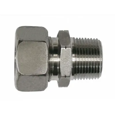 BRENNAN INDUSTRIES D2404-S12-06-SS Stainless Steel Metric - Metric Flareless Bite Type Stainless Steel Compressin Fittings