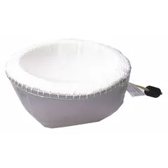 Fiberglass cloth heating mantle for round-bottom flasks up to 5 L. Maximum output 600 W and maximum operating temperature 400°C. Includes 4 ft 2-wire cord with locking connector. Requires separate controller (not included). For use with model 60AG05.