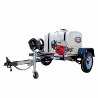 SIMPSON Gas-Powered Pressure Washer: Trailer Pressure Washer, Cold, Cart, Heavy Duty, Direct, Honda (MPN 95000)