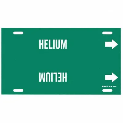 BRADY Helium Strap-On Pipe Marker - Helium Strap-On Pipe Markers