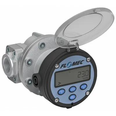 FLOMEC Electronic Flowmeter: Oval Gear Flow Meter, Fuel Oils/Fuels/Grease/Lubricants/Oils - Oval Gear Totalizers