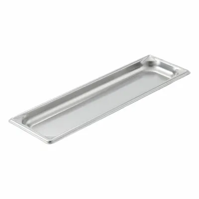 VOLLRATH Steam Table Pan: Half Size, Rectangular, 22 ga Gauge, 1.9 qt Capacity - Steam Table Pans