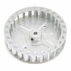 This inducer wheel is a replacement fan component for HVACR ventilation systems. It is designed to maintain proper airflow and support the exhaust of combustion gases in heating equipment. Cross-referenced with part number 116L85.