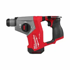 This bare-tool rotary hammer delivers 0.89 ft-lb of impact energy with an impact rate of 0 to 4,400 bpm. It accepts SDS-Plus bits up to 5/8 in and operates in hammer-only mode for drilling into concrete, masonry, and stone. Battery and charger sold separately.