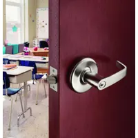 CORBIN RUSSWIN Door Lockset: Classroom Security Lever Locksets, Chrome, ADA Compliant (MPN CLX3352 PZD 626)