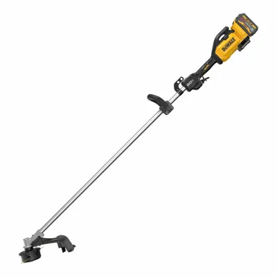 DEWALT String Trimmer Kit: 16 1/2 in Cutting Wd, Straight Shaft, Not Capable, 28.4 cc - Battery-Powered String Trimmers