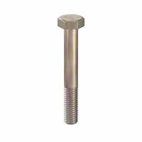 Hex Head Cap Screw: Steel, Class 10.9, Zinc Yellow, M6, Metric, 45 mm lg, Partially Threaded, 100 PK (MPN HC10060451-100P1)