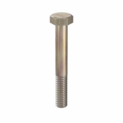 LINDSTROM Hex Head Cap Screw: Steel, Class 10.9, Zinc Yellow, M6, Metric, 45 mm lg - Class 10.9 Steel Hex Head Cap Screws