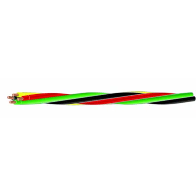 SOUTHWIRE Twisted Submersible Pump Cable: 600 V, 3 Conductors, 150 ft Lg, 12 AWG - Twisted Submersible Pump Wires