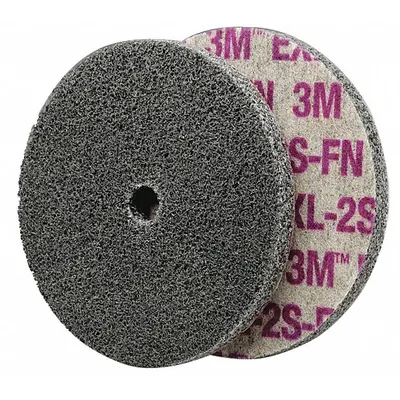 SCOTCH-BRITE Unitized Wheel: 6 in Dia x 1/2 in W, 5/8 in Arbor Hole, Silicon Carbide - Final Finishing Wheels for Stainless Steel & Nickel Alloys