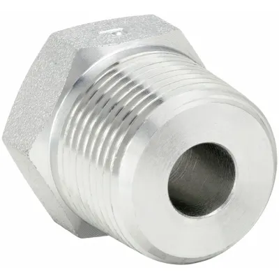 PARKER Metal Pipe Straight: 1 1/2 in x 1/2 in, Male NPT Threaded x Female NPT Threaded - Threaded High-Pressure Pipe Fittings