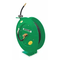 Spring Return Hose Reel: 75 ft (1/2 in I.D.), 1/2 in MNPT x 3/4 in MNPT, 300 psi Max Op Pressure (MPN 2CUB8)