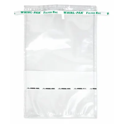 WHIRL-PAK Filter Bag: Write-On, Sterile, 24 fl oz Capacity - oz, 710 mL Capacity - mL - Sterilized Filter Bags