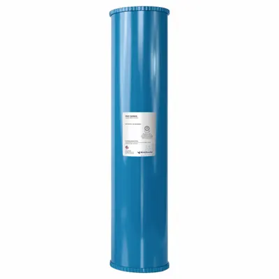 RESINTECH Nitrate Cartridge: Ions, 1.9 lpm Flow Rate, SIR100HP, AF-20-3610-BB, 20 in Overall Lg - Water Purification Cartridges & Filters