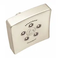 SPEAKMAN Fixed Showerhead: Kubos S-3021, 2 gpm Fixed Showerhead Flow Rate, Brass/Plastic, Multi (MPN S-3021-BN-E2)
