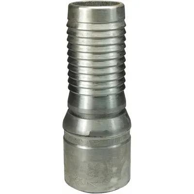 DIXON Barbed Hose Fitting: For 3 in Hose I.D., Steel x Steel, 3 in x 3 in Fitting Size - Multipurpose (Air, Water, Chemical) Barbed Combination Nipples