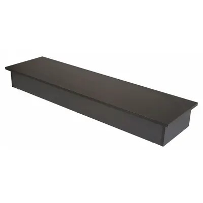 ECONOCO Wood Base: 6 in Overall Ht, 16 in Overall Wd, 60 in Overall Lg - Wood Bases for Compartmented Glass Shelving