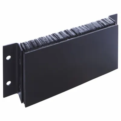 IDEAL WAREHOUSE INNOVATIONS Dock Bumper: Rectangular, 24 in x 10 in x 5 1/4 in Bumper, Laminated Rubber - Steel-Face Dock Bumpers