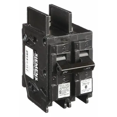 SIEMENS Miniature Circuit Breaker: 20 A Amps, 120/240V AC, 2 Poles - BQ & BQH Series, Bolt-On Siemens Miniature Circuit Breakers