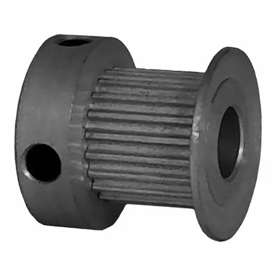 Dayton Timing Pulley: Modified Curvilinear, Fixed, For GT Timing Belt Section - GT Section Fixed-Bore Timing Pulleys with Hub