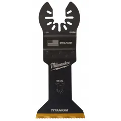 This flush-cutting blade features a bi-metal construction for cutting nail-embedded wood. With an overall length of 4-3/16 in and an open-back universal OIS mount, it is suitable for demolition, renovation, and trim work where nails are present in lumber.