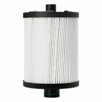 Can-type diesel fuel filter with integrated water separator. Removes contaminants and separates water from diesel fuel in heavy-duty engines. Suitable for use in trucks, construction, and agricultural equipment. Outside diameter: 5 13/16 in