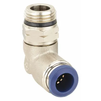 AIGNEP USA Nickel-Plated Brass Tube Fitting, 1/8-27 Thread, 5 Pack - Nickel-Plated Brass Tube Fittings