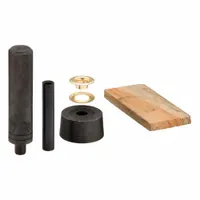 WESTWARD Grommet Kit: Brass, 0.38 in Inside Dia, 0.83 in Outside Dia, 0.12 in Overall Thick