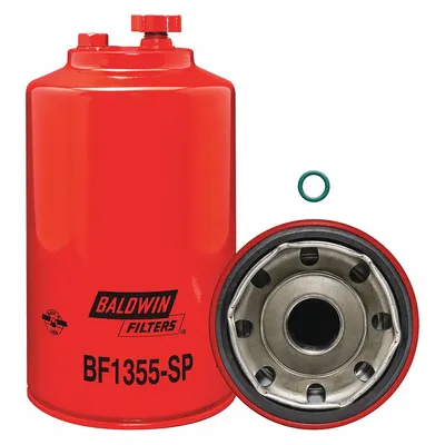BALDWIN FILTERS Fuel Filter: Spin-On, 4 11/16 in Outside Dia, 1 1/4"-12 Thread Size - Spin-On Fuel Filters