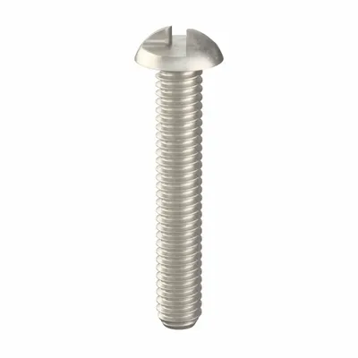 TAMPER PRUF SCREW Tamper Resistant Screw: #8-32 Thread Size, 1 in Lg, Stainless Steel, Plain - Round Head Tamper-Resistant Machine Screws