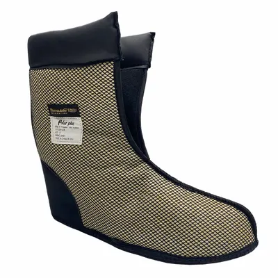 POLAR PLUS Boot Liner: Crew, 8 in, Men's, White, Polyester, Thinsulate - Thermal Boot Liners