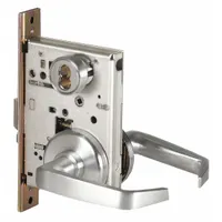 BEST Door Lockset: Storeroom Lever Locksets, Chrome, ADA Compliant, Interchangeable Core (MPN 45H7D15H626LHRB)