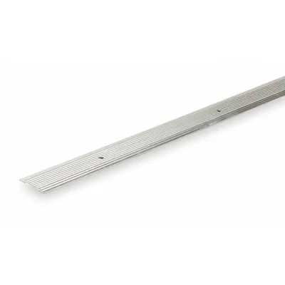 OEM Aluminum Fluted-Top Carpet Seam Binder, Silver Polished, 8 ft x 1-1/4 in - Fluted-Top Carpet Seam Binders