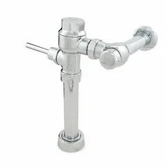 Exposed top-spud manual flush valve with piston operation. Delivers 1.28 gallons per flush. Suitable for commercial toilet installations requiring water conservation.