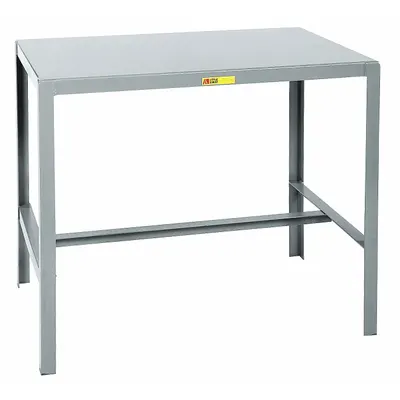 LITTLE GIANT Work Table: Fixed Ht, Steel, 36 in x 24 in, 2,000 lb Overall Load Capacity - Steel-Top Worktables