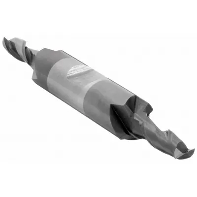 CLEVELAND Square End Mill: Carbide, TiAlN Coated, Double End, 2 Flute, 5/32" Mill Dia - Double-End Carbide Square End Mills